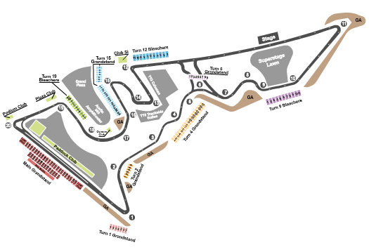 Circuit of The Americas Austin Grand Prix Seating Chart